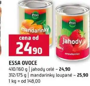 Terno ESSA OVOCE 410/160 g jahody celé 312/175 g mandarinky loupané nabídka
