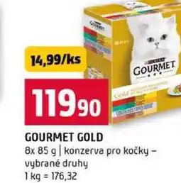 Terno GOURMET GOLD 8x 85 g konzerva pro kočky vybrané druhy nabídka