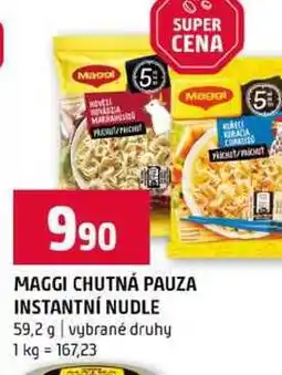 Terno MAGGI CHUTNÁ PAUZA INSTANTNÍ NUDLE 59,2 g vybrané druhy nabídka