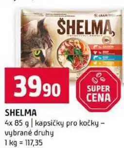 Terno SHELMA 4x 85 g kapsičky pro kočky vybrané druhy nabídka