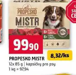 Terno PROPESKO MISTR 12x 85 g kapsičky pro psy nabídka