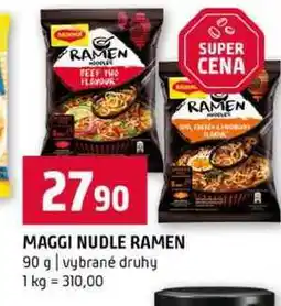 Terno MAGGI NUDLE RAMEN 90 g vybrané druhy nabídka