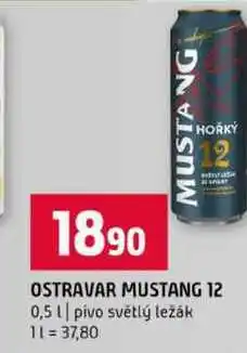 Terno OSTRAVAR MUSTANG 12 0,5l pivo světlý ležák nabídka