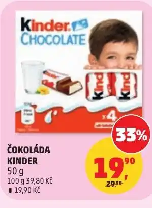 Penny Market Čokoláda kinder nabídka