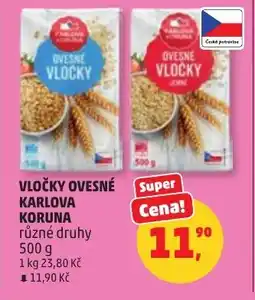 Penny Market Vločky ovesné karlova koruna nabídka