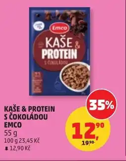 Penny Market Kaše & protein s čokoládou Emco nabídka