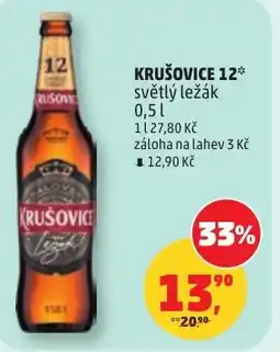 Penny Market Krušovice 12* světlý ležák nabídka