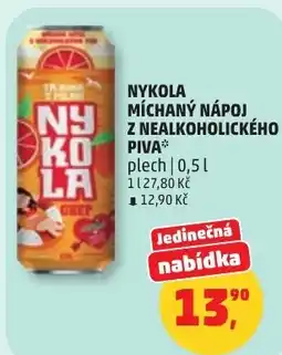 Penny Market Nykola míchaný nápoj z nealkoholického piva nabídka
