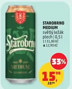 Penny Market Starobrno medium světlý ležák nabídka