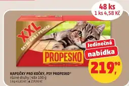 Penny Market Kapsičky pro kočky, psy propesko nabídka