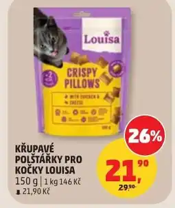 Penny Market Křupavé polštářky pro kočky louisa nabídka
