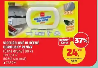 Penny Market Víceúčelové vlhčené ubrousky penny nabídka