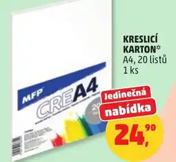 Penny Market Kreslicí karton A4, 20 listů nabídka