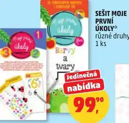 Penny Market Sešit moje první úkoly nabídka