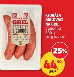 Penny Market Klobása grilovací na gril s goudou nabídka