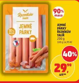 Penny Market Jemné párky řezníkův talíř nabídka