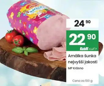 Kubík potraviny Amálka šunka nejvyšší jakosti nabídka