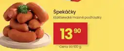 Kubík potraviny Špekáčky nabídka