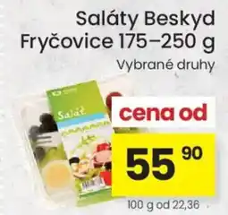 Kubík potraviny Saláty Beskyd Fryčovice nabídka