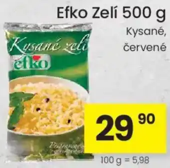 Kubík potraviny Efko Zelí nabídka