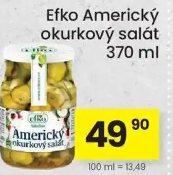 Kubík potraviny Efko Americký okurkový salát nabídka