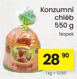 Kubík potraviny Konzumní chléb nabídka
