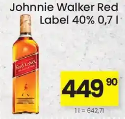 Kubík potraviny Johnnie Walker Red Label 40% nabídka