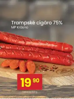 Kubík potraviny Trampské cigáro 75% nabídka