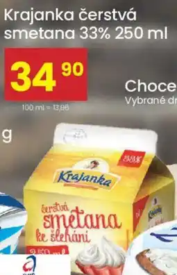 Kubík potraviny Krajanka čerstvá smetana 33% nabídka