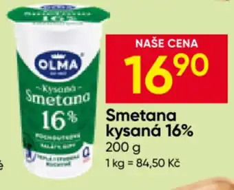 Hruška OLMA Smetana kysaná 16% nabídka