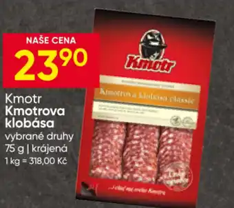 Hruška Kmotr Kmotrova klobása nabídka