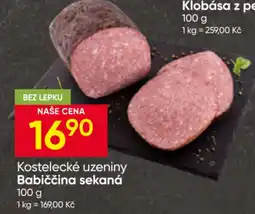 Hruška Kostelecké uzeniny Babiččina sekaná nabídka