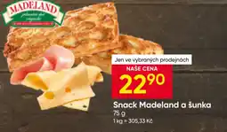 Hruška Snack Madeland a šunka nabídka