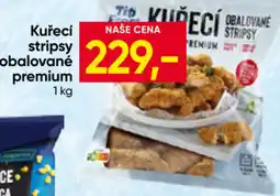 Hruška Kuřecí stripsy obalované premium nabídka