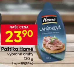Hruška Paštika Hamé nabídka