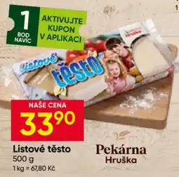 Hruška Listové těsto nabídka