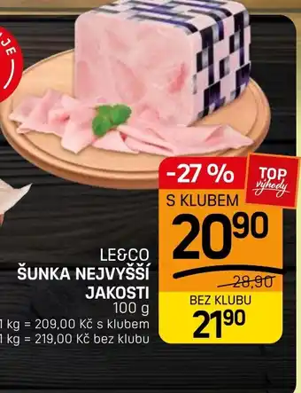 Flop Le&Co šunka nejvyšší jakosti nabídka