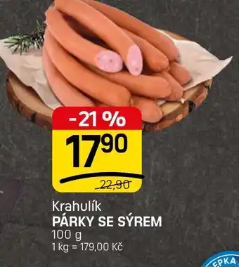 Flop Krahulík Párky se sýrem nabídka