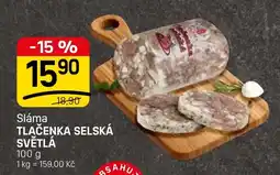 Flop Sláma Tlačenka selská světlá nabídka