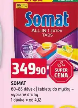 Terno SOMAT 60-85 dávek tablety do myčky vybrané druhy nabídka