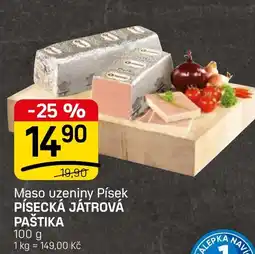 Flop Maso uzeniny Písek Písecká játrová paštika nabídka