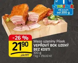 Flop Maso uzeniny Písek Vepřový bok uzený bez kosti nabídka