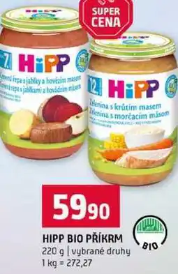 Terno HIPP BIO PŘÍKRM 220 g vybrané druhy nabídka