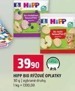 Terno HIPP BIO RÝŽOVÉ OPLATKY 30 g vybrané druhy nabídka
