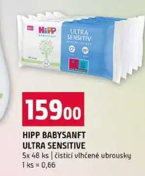 Terno HIPP BABYSANFT ULTRA SENSITIVE 5x 48 ks čisticí vlhčené ubrousky nabídka