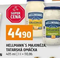 Terno Hellmann's majonéza, tatarská omáčka 405ml, vybrané druhy nabídka
