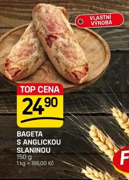 Flop Bageta s anglickou slaninou nabídka
