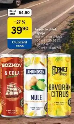 Tesco Ready to drink nápoje nabídka