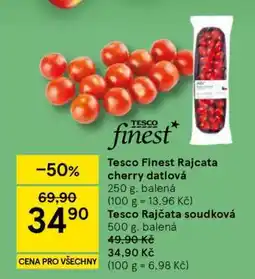 Tesco Tesco Finest Rajčata cherry datlová nabídka