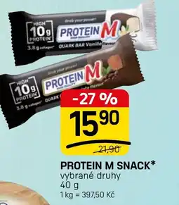 Flop Protein M snack nabídka
